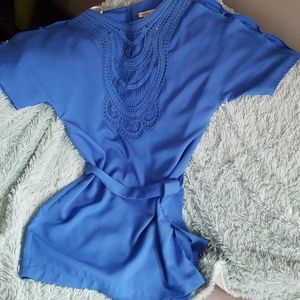 Arden B crocheted tunic dress